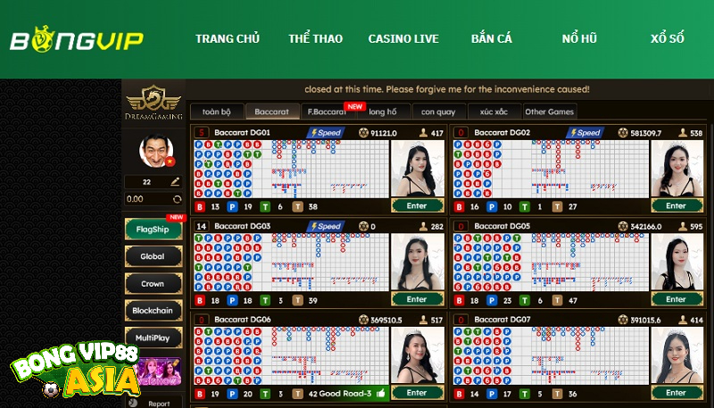   Chơi Baccarat online tại nhà cái uy tín Bongvip88