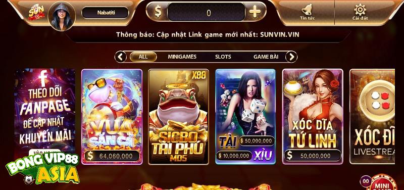 Cổng game bài nổ hũ Sunwin với nhiều game nổ hũ khủng